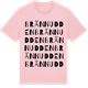 Pink Cotton t-shirt med Brännudden ordlek t-shirt