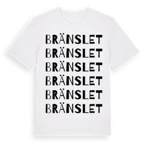 Bränslet ordlek t-shirt – ekologisk bomull t-shirt från Pinshirt