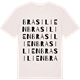 Vintage White t-shirt med Brasilien ordlek t-shirt