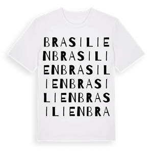 Brasilien ordlek t-shirt – ekologisk bomull t-shirt från Pinshirt