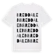 White t-shirt med Breddalen ordlek t-shirt