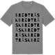Mid Heather Gray t-shirt med Bredträsk ordlek t-shirt