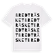 White t-shirt med Bredträsket ordlek t-shirt