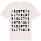 Vintage White t-shirt med Bredträsket ordlek t-shirt