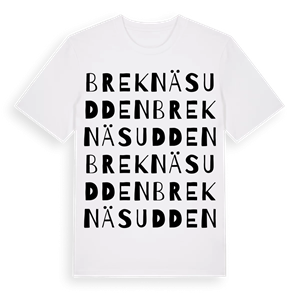 Breknäsudden ordlek t-shirt – ekologisk bomull t-shirt från Pinshirt