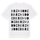 White t-shirt med Bremudden ordlek t-shirt