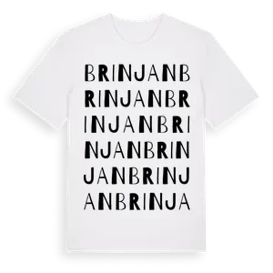 Brinjan ordlek t-shirt – ekologisk bomull t-shirt från Pinshirt
