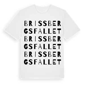 Brissbergsfallet ordlek t-shirt – ekologisk bomull t-shirt från Pinshirt