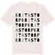 Vintage White t-shirt med Britastorp ordlek t-shirt