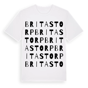 Britastorp ordlek t-shirt – ekologisk bomull t-shirt från Pinshirt