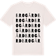 Vintage White t-shirt med Brogård ordlek t-shirt