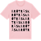 Pink Cotton t-shirt med Bröträsk ordlek t-shirt