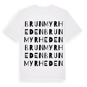 Brunmyrheden ordlek t-shirt – ekologisk bomull t-shirt från Pinshirt