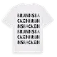 White t-shirt med Brunnsbacken ordlek t-shirt
