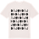 Vintage White t-shirt med Dåjom ordlek t-shirt