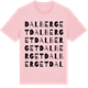 Pink Cotton t-shirt med Dalberget ordlek t-shirt