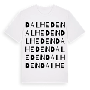 Dalheden ordlek t-shirt – ekologisk bomull t-shirt från Pinshirt