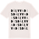 Vintage White t-shirt med Dálvvadis ordlek t-shirt