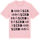 Pink Cotton t-shirt med Dammåsen ordlek t-shirt