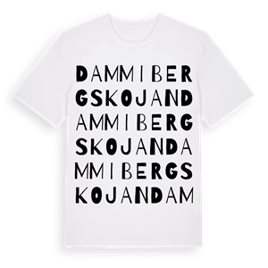 Dammibergskojan ordlek t-shirt – ekologisk bomull t-shirt från Pinshirt