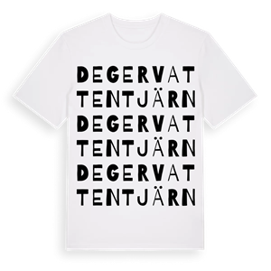 Degervattentjärn ordlek t-shirt – ekologisk bomull t-shirt från Pinshirt