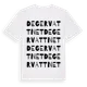 White t-shirt med Degervattnet ordlek t-shirt