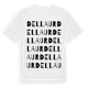 White t-shirt med Dellaur ordlek t-shirt