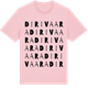 Pink Cotton t-shirt med Dirivaara ordlek t-shirt