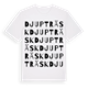 White t-shirt med Djupträsk ordlek t-shirt