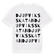White t-shirt med Djupviksskatan ordlek t-shirt