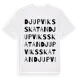 White t-shirt med Djupviksskatan ordlek t-shirt