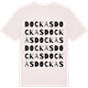 Vintage White t-shirt med Dockas ordlek t-shirt