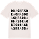 Vintage White t-shirt med Dragnäs ordlek t-shirt