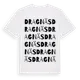 White t-shirt med Dragnäs ordlek t-shirt