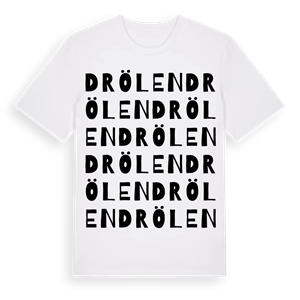Drölen ordlek t-shirt – ekologisk bomull t-shirt från Pinshirt