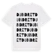 White t-shirt med Dundret ordlek t-shirt