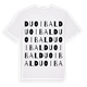 Duoibal ordlek t-shirt