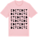 Pink Cotton t-shirt med Edet ordlek t-shirt