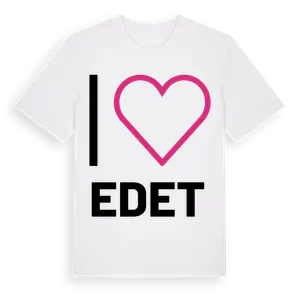 Jag älskar Edet t-shirt stort tryck – ekologisk bomull t-shirt från Pinshirt