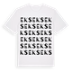 White t-shirt med Eks ordlek t-shirt