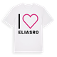 White t-shirt med Jag älskar Eliasro t-shirt stort tryck