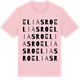 Pink Cotton t-shirt med Eliasro ordlek t-shirt