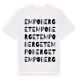 White t-shirt med Empoberget ordlek t-shirt