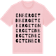 Pink Cotton t-shirt med Enberget ordlek t-shirt