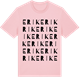 Pink Cotton t-shirt med Erik ordlek t-shirt