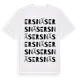 White t-shirt med Ersnäs ordlek t-shirt