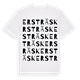 White t-shirt med Ersträsk ordlek t-shirt