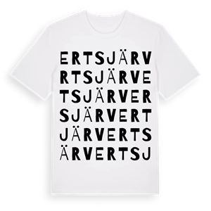Ertsjärv ordlek t-shirt – ekologisk bomull t-shirt från Pinshirt