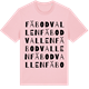Pink Cotton t-shirt med Fäbodvallen ordlek t-shirt