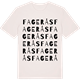 Vintage White t-shirt med Fagerås ordlek t-shirt